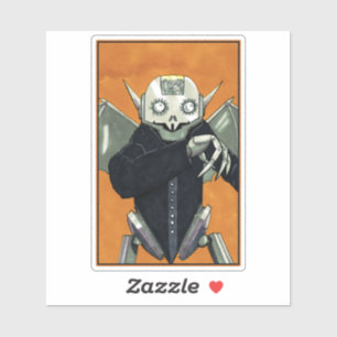 Pegatina Robot Vampire Dracula