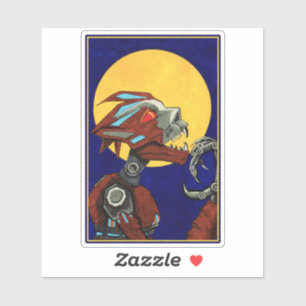 Pegatina Robot Werewolf Wolf Man