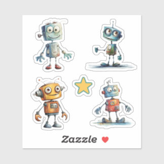 Pegatina Robots Quirky (9 - 12)