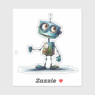 Pegatina Robots Quirky (diseño # 10)