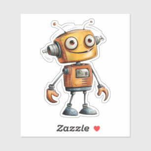 Pegatina Robots Quirky (diseño # 11)
