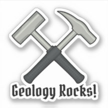 ¡Rocas de la geología! Vinilo del logotipo del