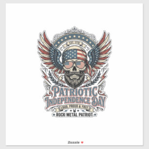 Pegatina Rociero de bandana patriótica Música rock meta de 