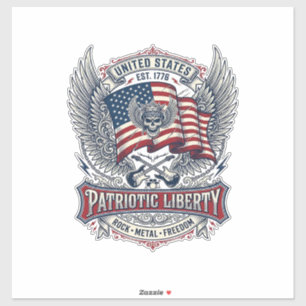 Pegatina Rociero de bandana patriótica Old Glory Música Roc