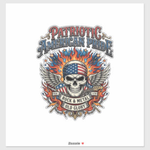 Pegatina Rociero de bandana patriótica Old Glory Música Roc