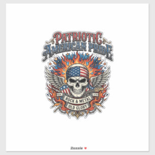 Pegatina Rociero de bandana patriótica Old Glory Música Roc