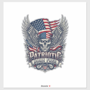 Pegatina Rociero de bandana patriótica Old Glory Música Roc