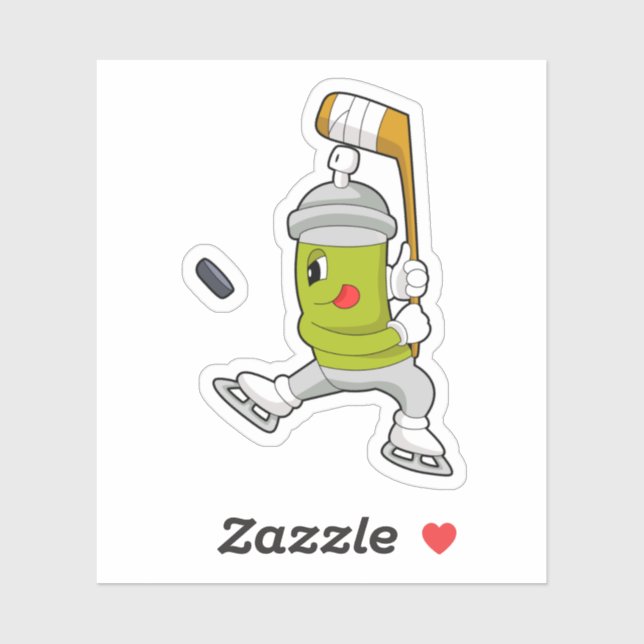 Pegatina Rocios de hielo Hockey sobre hielo Palo de hockey  (Hoja)