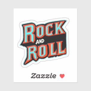 Pegatina Rock and Roll