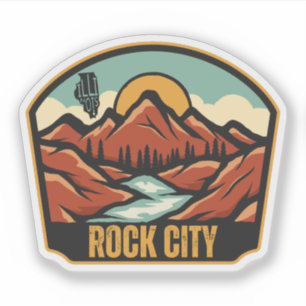 Pegatina Rock City, Illinois