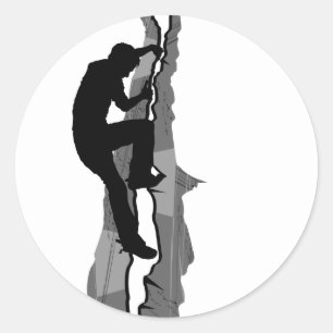 Pegatina Rock Climber Bouldering