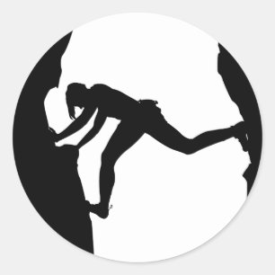Pegatina Rock Climber Bouldering