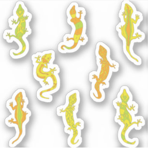 Pegatina Rock Climbing Geckos.