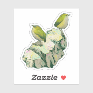 Pegatina Rock Wren birds Nueva Zelanda