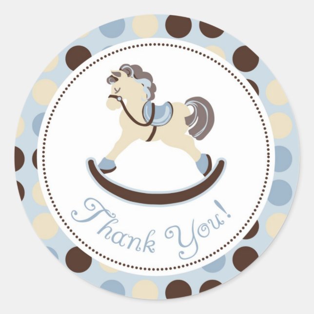 Pegatina Rockefeller Horse TY (Anverso)