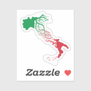 Pegatina Rodajes de mapas italianos de Italia