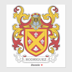 Pegatina Rodriguez Family Crest