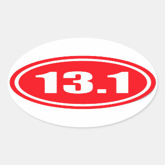 Pegatina rojo 13.1 | Media Maratón