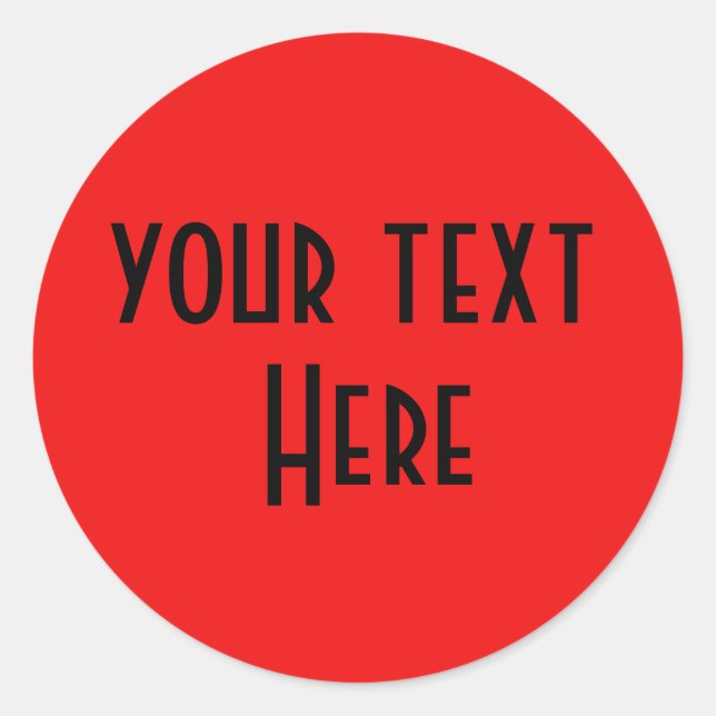 pegatina rojo de texto (Anverso)