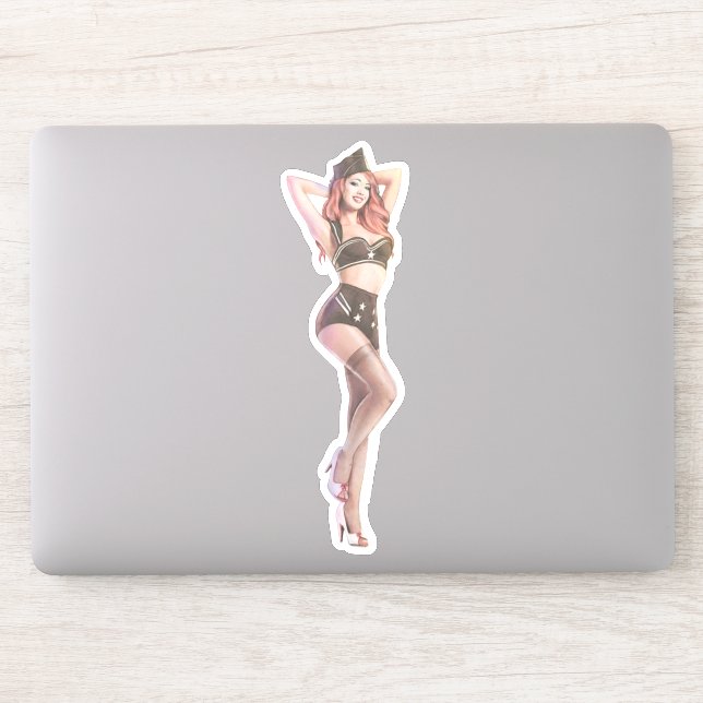 Pegatina Rojo grande (Ordenador)