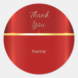 Pegatina rojo simple