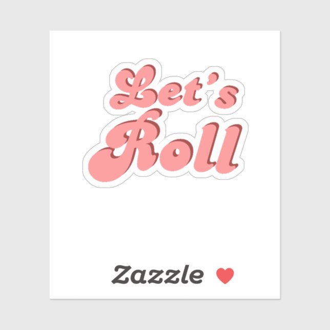 Pegatina Roll Retro Groovy Pieza de cumpleaños (Hoja)