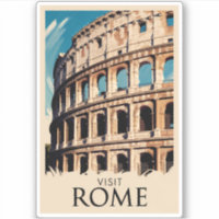 Roma Italia Colosseo Ilustracion arte de viajes