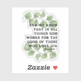 Pegatina Romanos 8:28