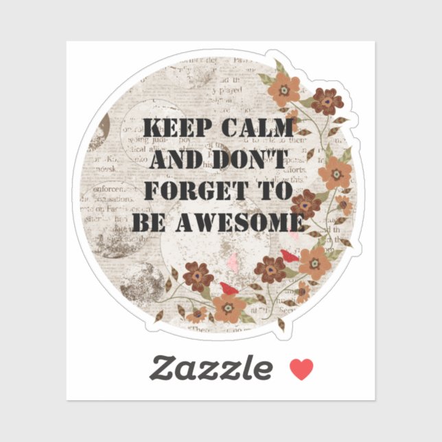 Pegatina Romantic Field Flowers Lovers (Hoja)