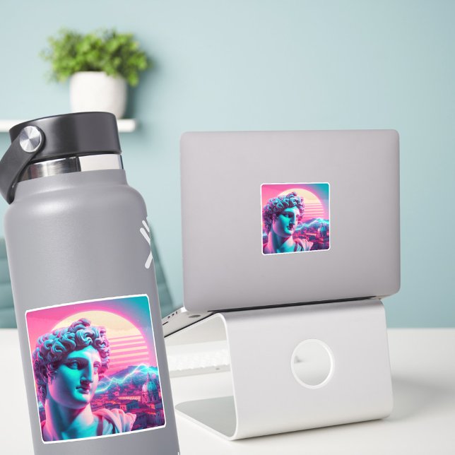 Pegatina Rome | Ethereal Sculpture Vaporwave Retrowave (Subido por el creador)