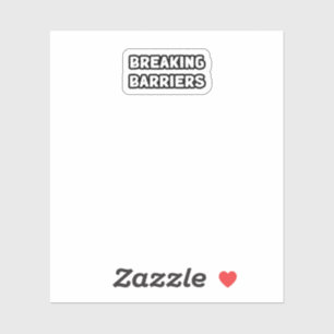 Pegatina Romper barreras superar obstáculos Avance