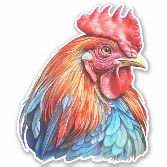 Pegatina Rooster (Anverso)