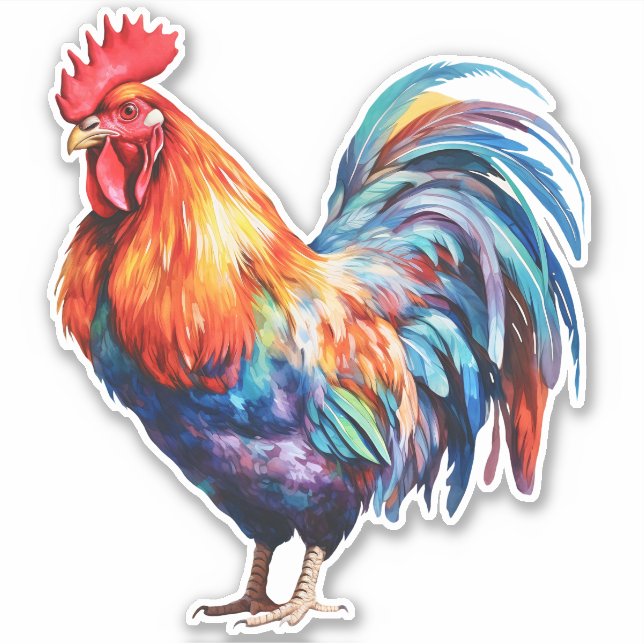 Pegatina Rooster (Anverso)