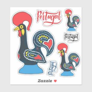 Pegatina Rooster de Portugal
