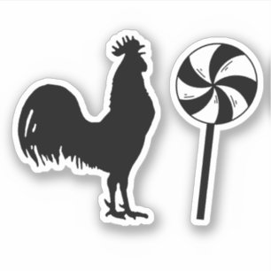 Pegatina Rooster Lollipop