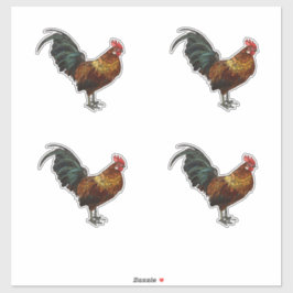 Pegatina Rooster radiante
