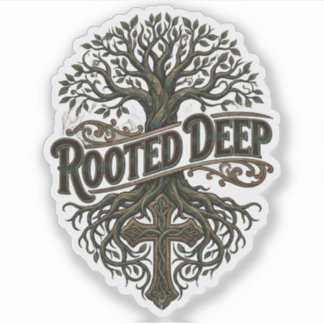 Pegatina Rooted Deep