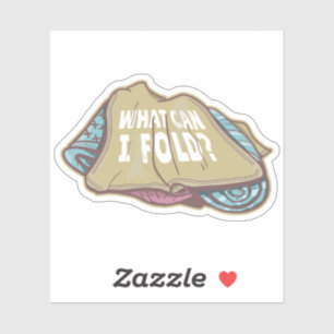 Pegatina Ropa plegable, día de lavandería