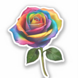 Pegatina Rosa Arcoíris-