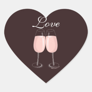 Pegatina Rosa Champagne