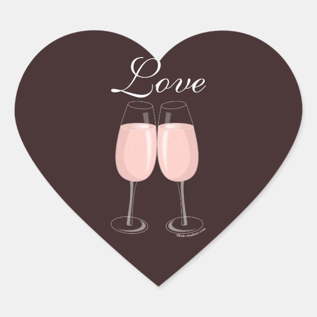 Pegatina Rosa Champagne (Anverso)