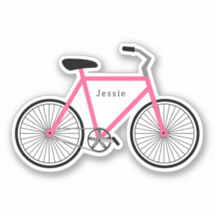 Pegatina Rosa de bicicleta