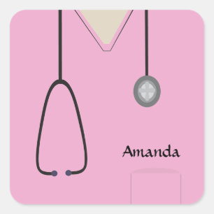 Pegatina rosa de los hongos médicos