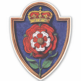 Pegatina Rosa de Queen Catherine Howard Royal Badge Tudor