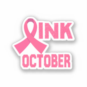 Pegatina Rosa en octubre