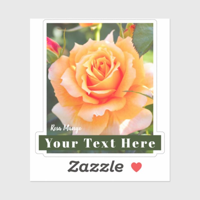 Pegatina Rosa Manyo [Cut Seal] (Hoja)