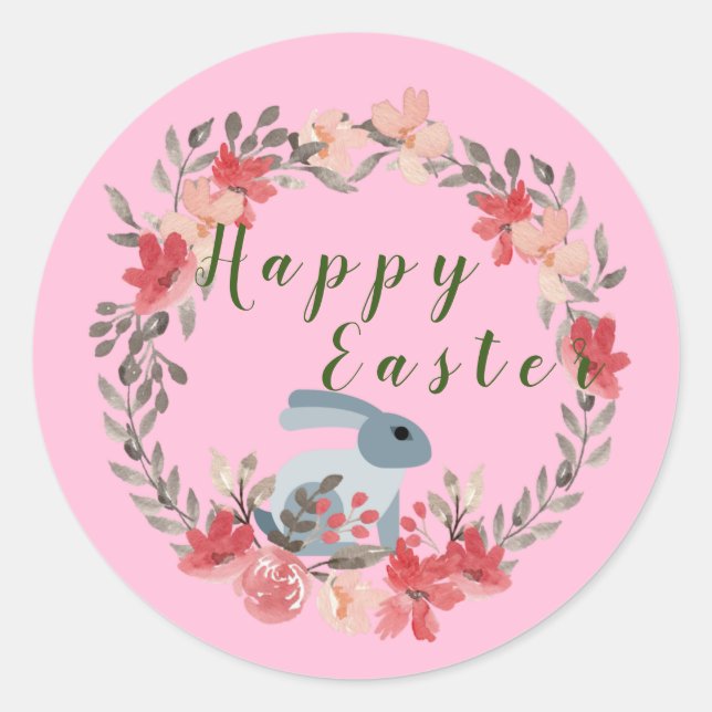 Pegatina Rosa para Pascua (Anverso)