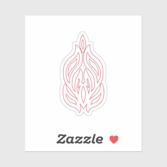 Pegatina Rosa podrido, caoba exuberante, diseño decorativo (Hoja)