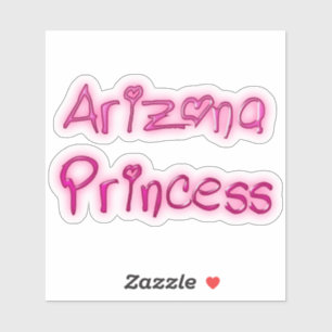 Pegatina Rosa Princesa de Arizona