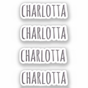 Pegatina Rosa Quartz 3D Nombre personalizado negro